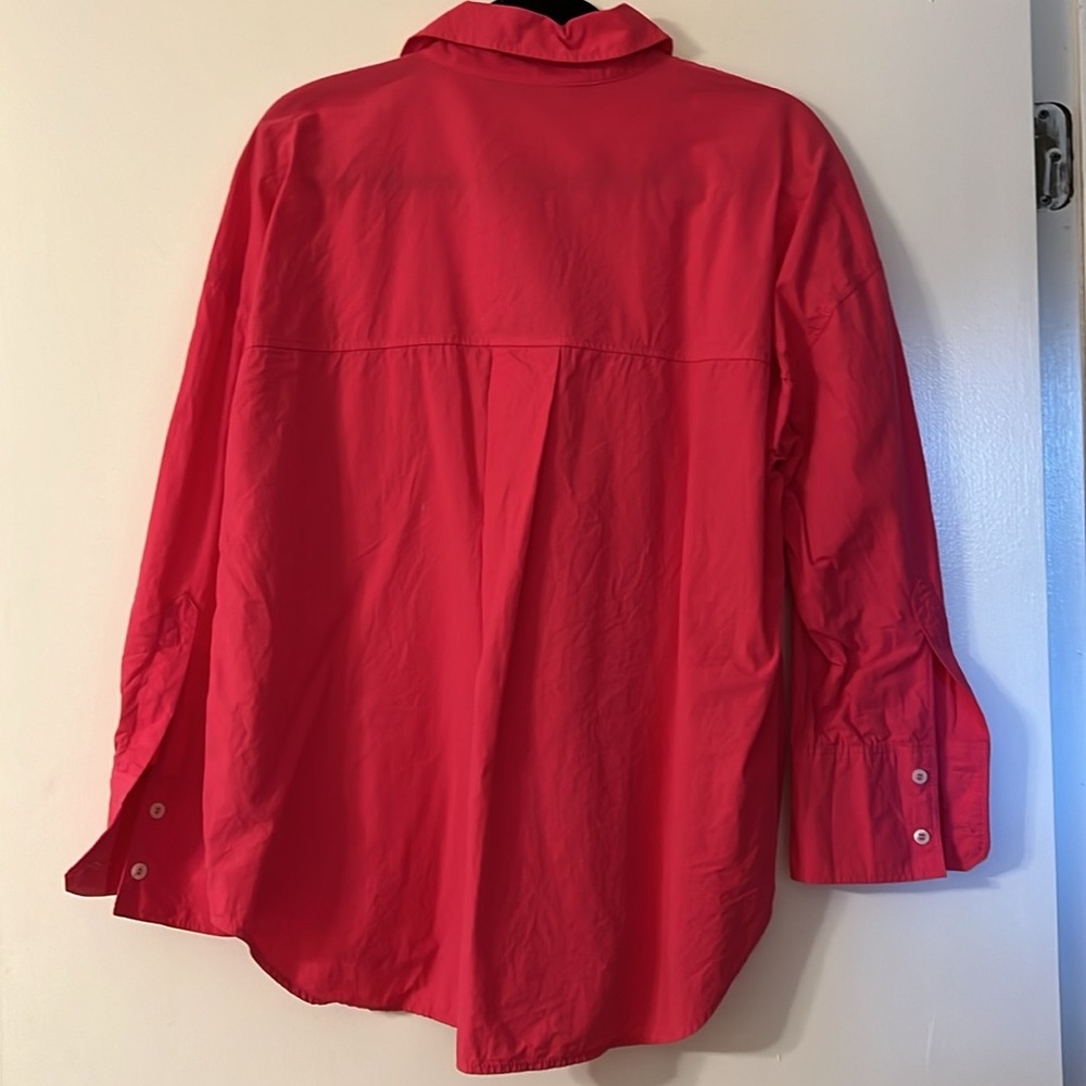 Bright pink button down - Picture 3 of 3